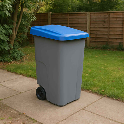 Contenedor Reciclo 110l Azul Cerrado 88x57x42 Cm Wellhome_2