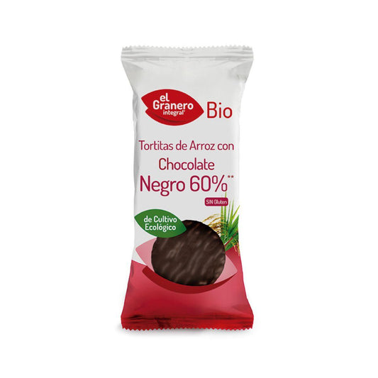 Bolinhos de Arroz com Chocolate Negro 60% El Granero, 100 g