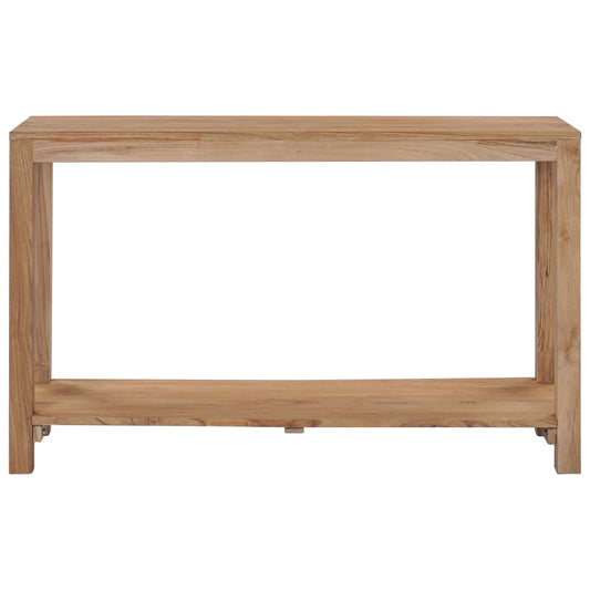 Mesa Consola De Madera Maciza De Teca 120x35x75 Cm_0
