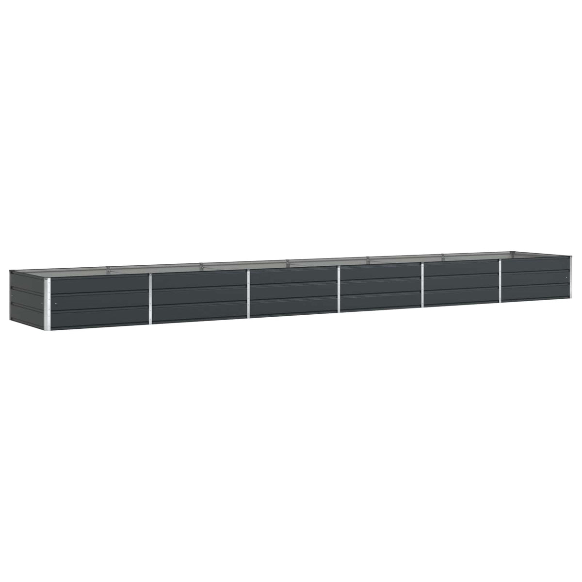 Jardinera Gris Antracita 580 X 100 X 45 Cm Acero Galvanizado_0