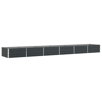 Jardinera Gris Antracita 580 X 100 X 45 Cm Acero Galvanizado_0