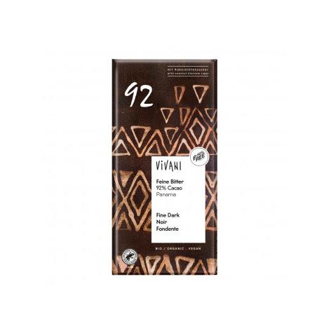 Vivani Chocolate Negro Panamá Biológico 92% com Açúcar de Coco 80g