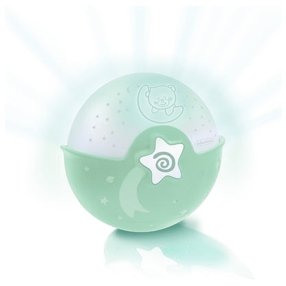 Infantino Luz Evolutiva Nocturna, Clip Para Cuna, Proyector De Estrella Y Luz De Mesa Con Melodías Y Sonidos, Verde_1