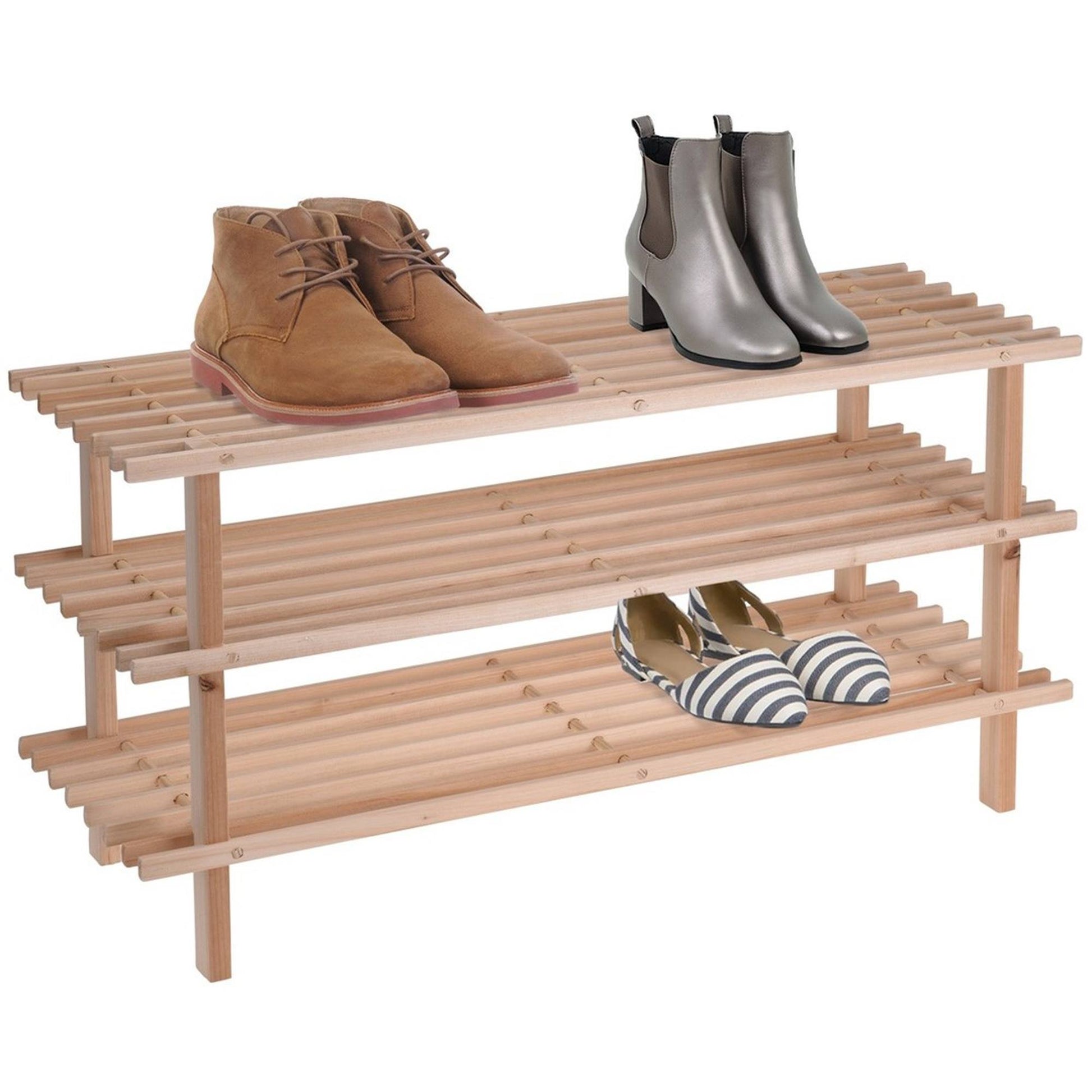Well Home Zapatero De Madera 3 Baldas 77x26x40cm_2
