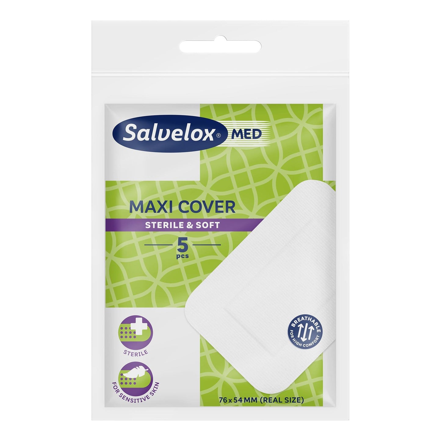 Maxi Cover 5 peças estéreis 76x54 mm SALVELOX