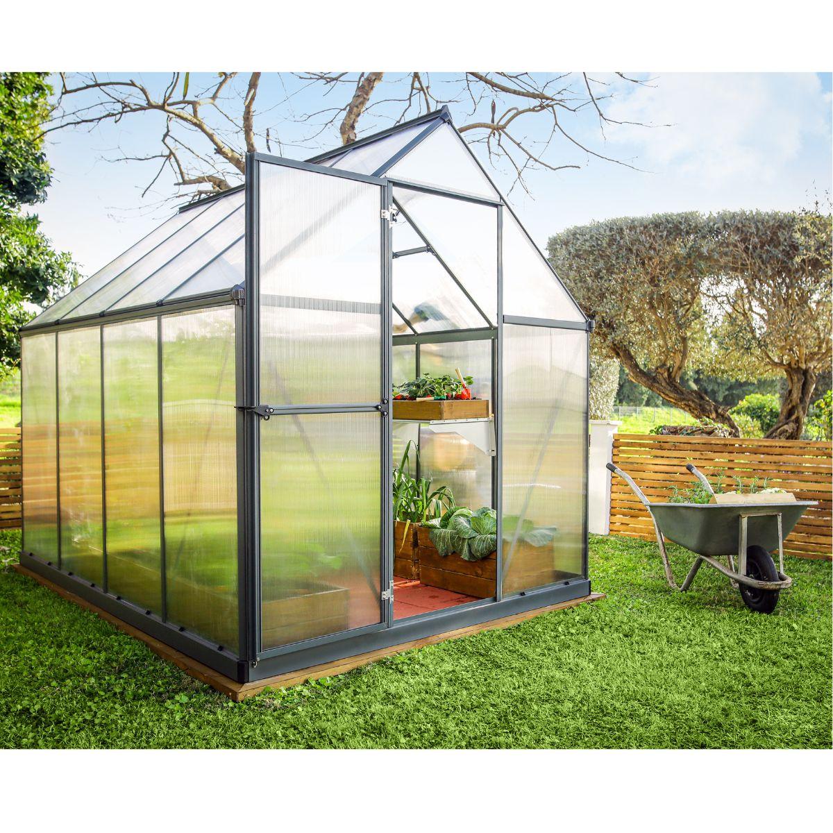 Estufa Mythos 247x185x208 cm cinzento Canopia da Palram 