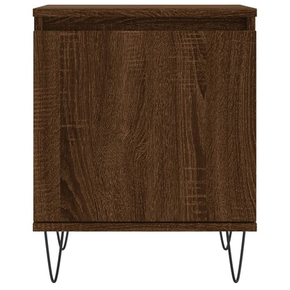 Mesita De Noche 2 Uds Madera Ingeniería Roble Marrón 40x30x50cm_3