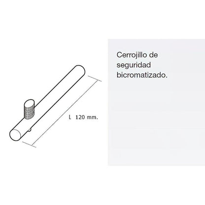 Cerrojillo Persiana Seguridad 120x5,5 Mm._1