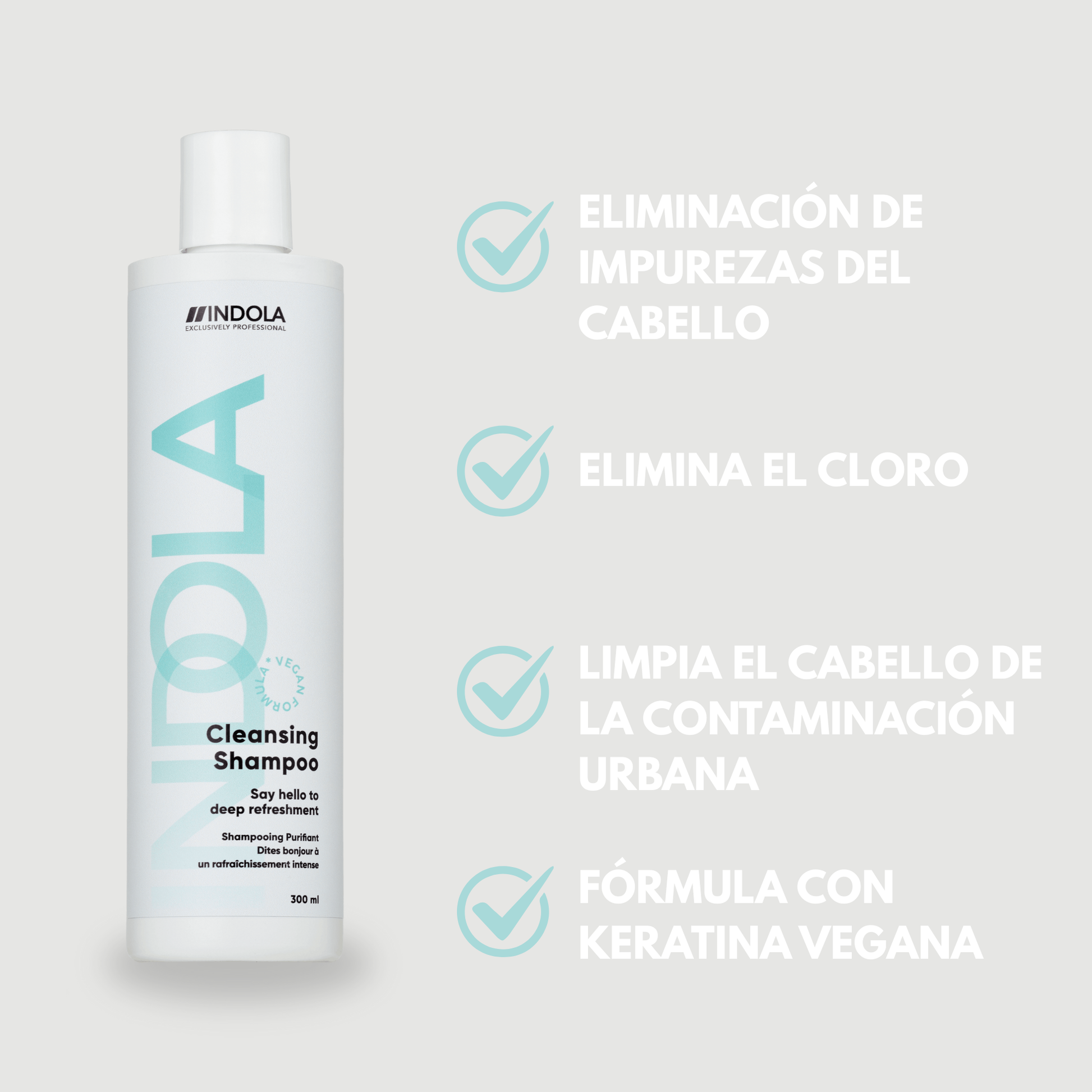 Indola Champú Detox Purificante Profesional Para Cuero Cabelludo Graso 300ml_4
