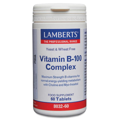 Complexo de vitamina B-100 Lamberts, 60 comprimidos