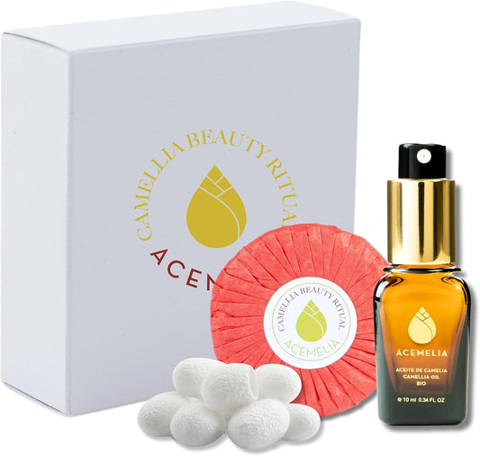 Pack Essential de Cuidado facial: Aceite facial, jabón y capullos de seda_0