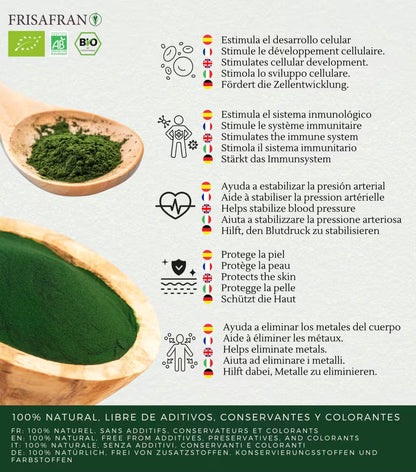 Chlorella Ecológica En Polvo - Calidad Y Sabor | Frisafran 200 G_2
