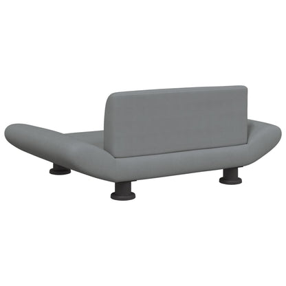 Cama Para Perros De Tela Gris Claro 70x45x28 Cm / Vetonek_3