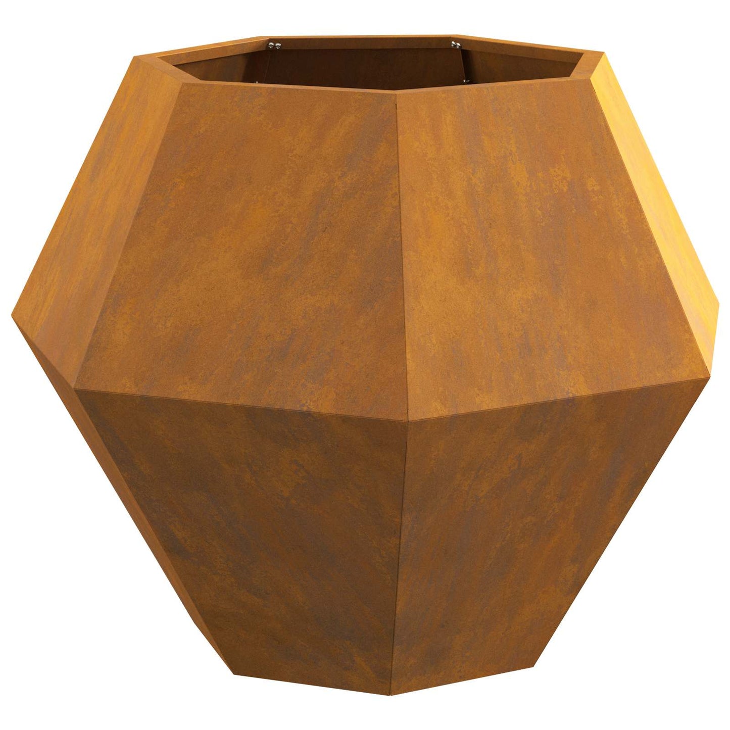 Jardinera 2 Pcs Oxidado 75 X 75 X 60 Cm Acero Autopatinable_4