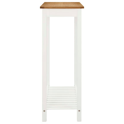 Mesa Alta De Bar De Madera Maciza De Roble 100x40x110 Cm_2