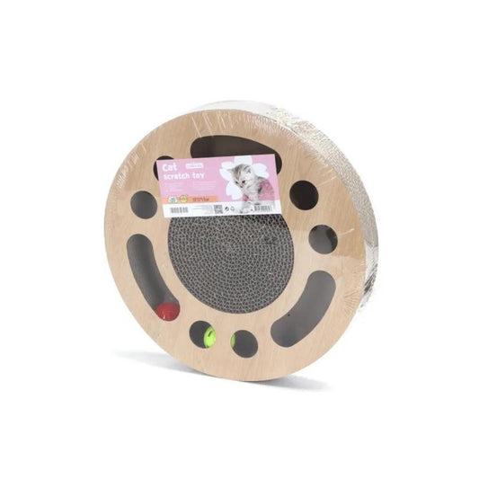 Arranhador circular multifuncional para gatos Nobleza com catnip