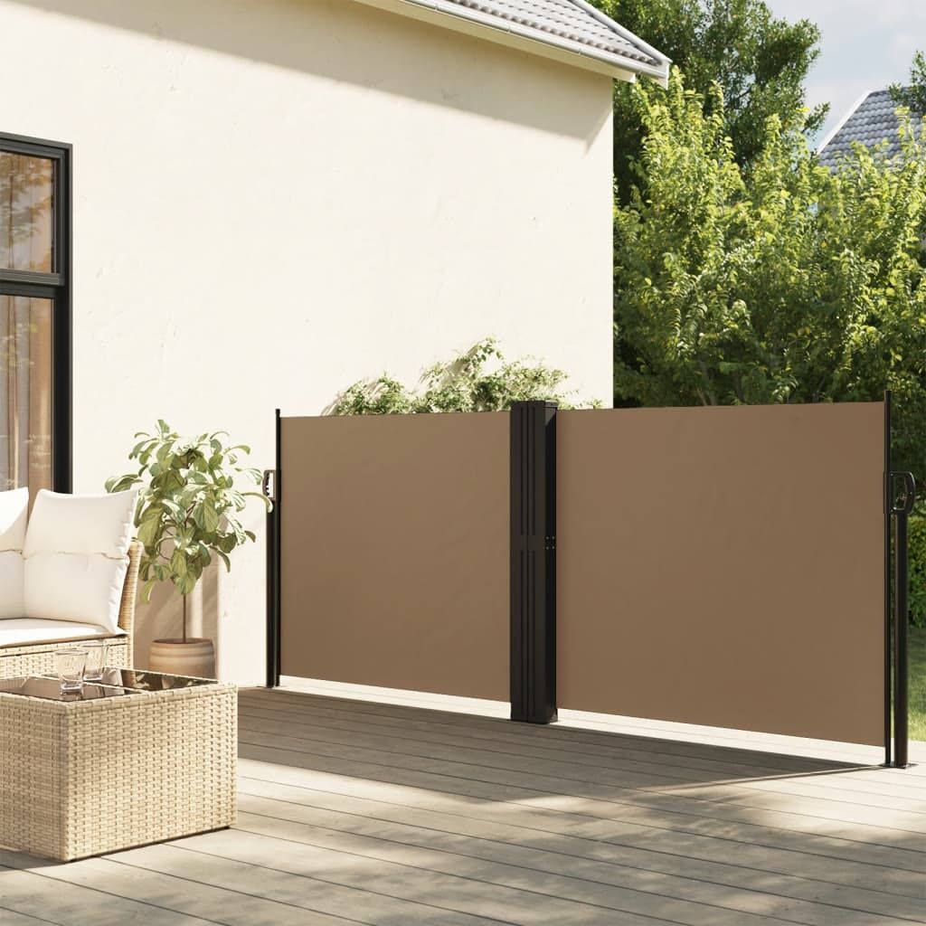 Vidaxl Toldo Lateral Retráctil Gris Taupe 100x1000 Cm_1