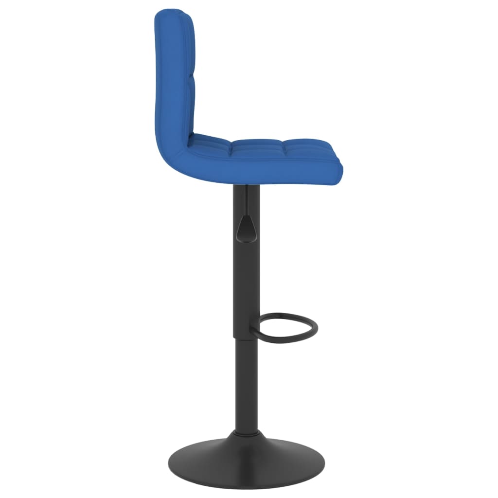 Taburete De Cocina De Tela Azul_2