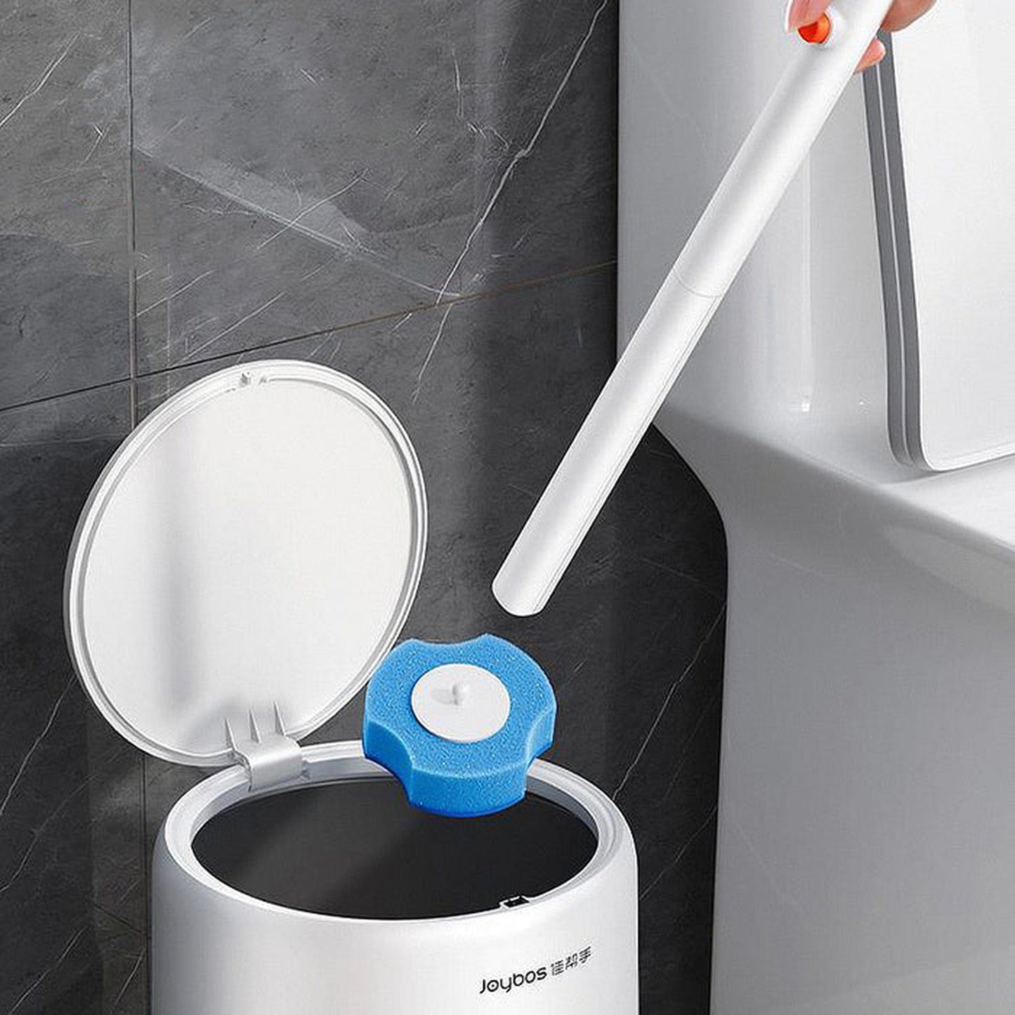 Joybos - Escobilla Para Inodoro Desechable De Pared Con 6 Recambios_5