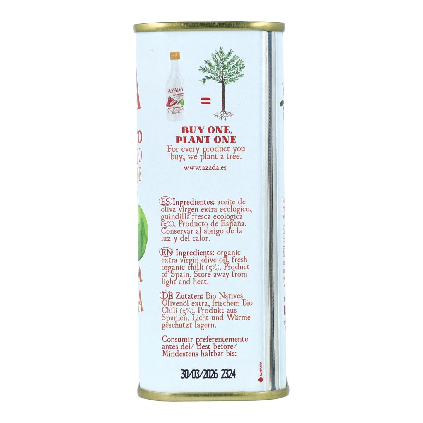 Óleo de Oliva e Pimenta Eco Azada 225 ml