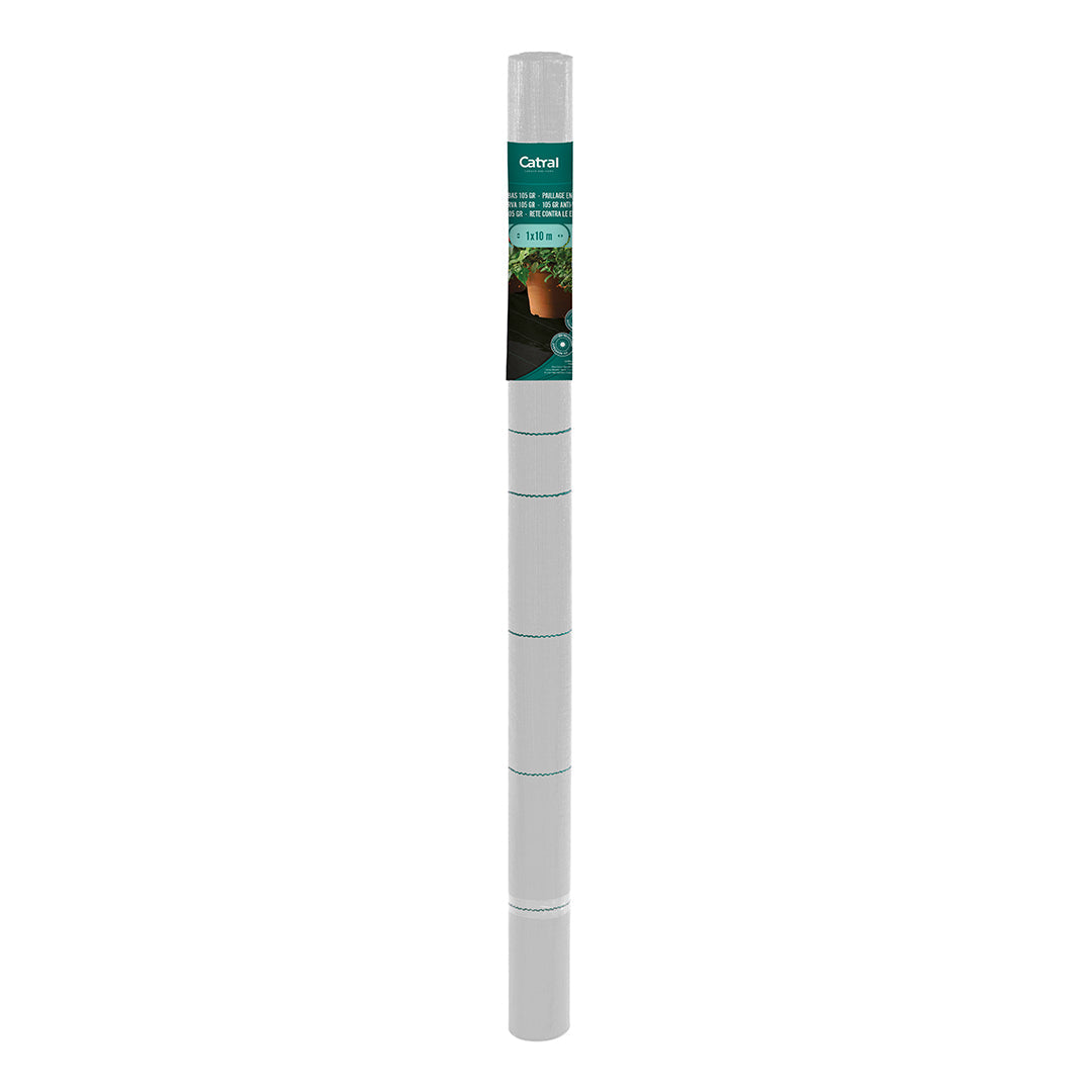 Malla Antihierbas 105 Gr Blanca - Protección Eficaz Para Jardines 1x10 M / Multicolor_1