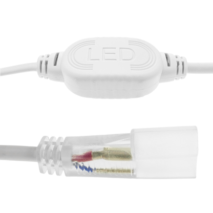 Enchufe Conexión Eléctrica Para Led Neón Flex Lnf 2 Pin 16x8mm 220vac_1