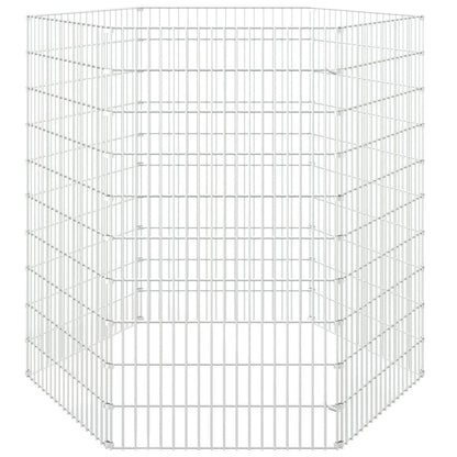 Vidaxl Recinto Animales Corral 6 Paneles Hierro Galvanizado 54x100 Cm_3