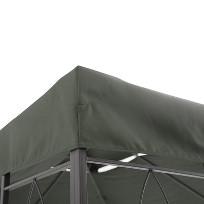 Outsunny Techo De Repuesto 4x3 M Para Cenador Jardín Exterior 2 Niveles Gris_3