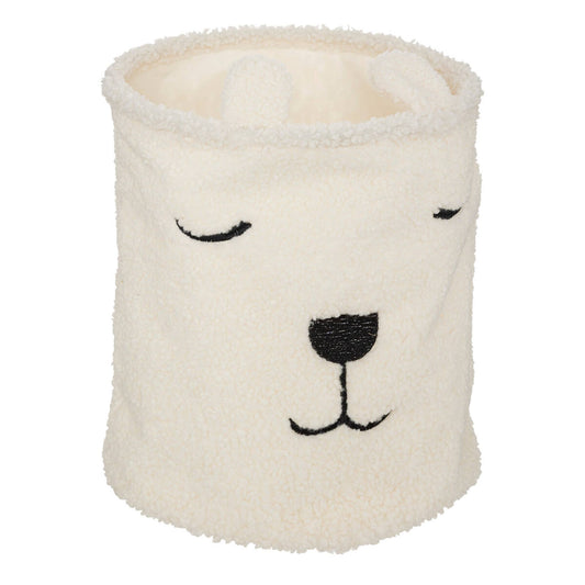 Papelera Infantil De Rizo Blanco_0