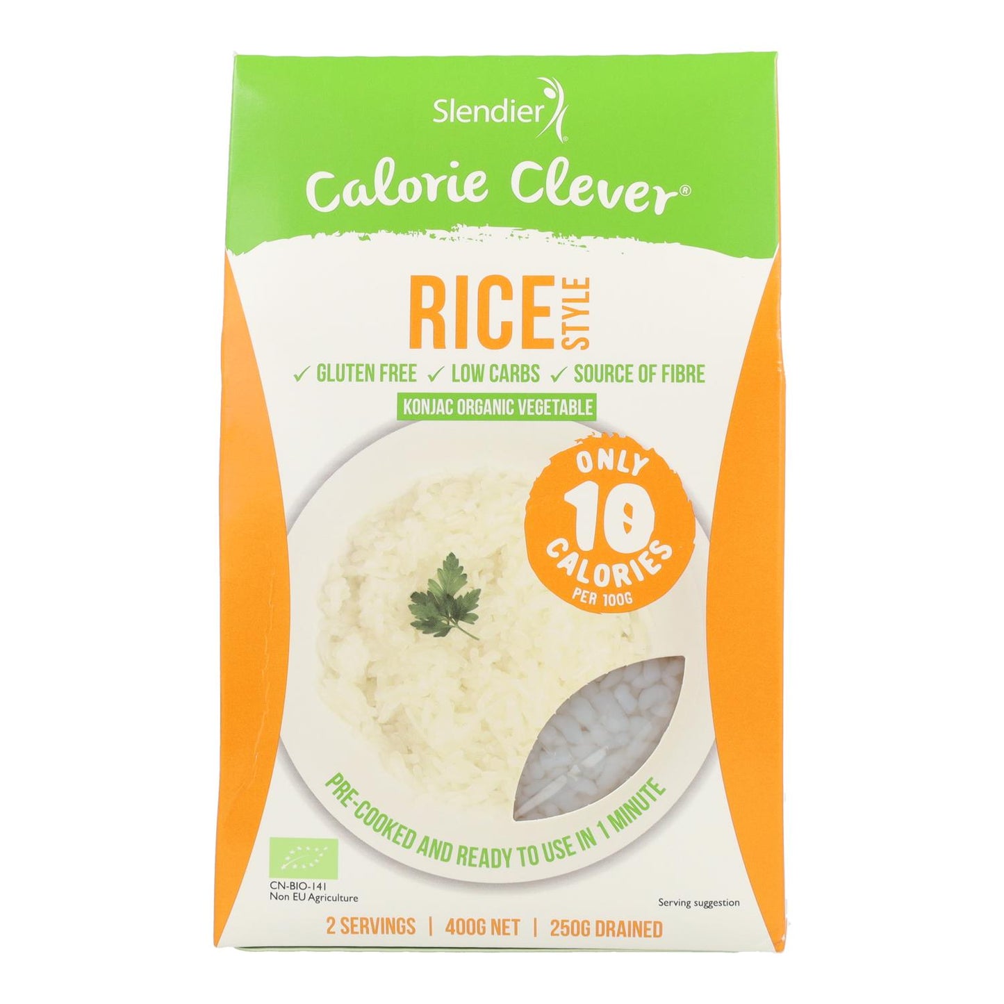 Arroz Konjac biológico Slendier, 250 g