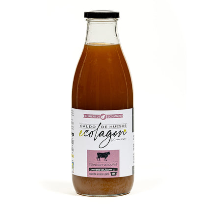 Caldo de Osso de Carne Biológico com Legumes Ecolagen 1L