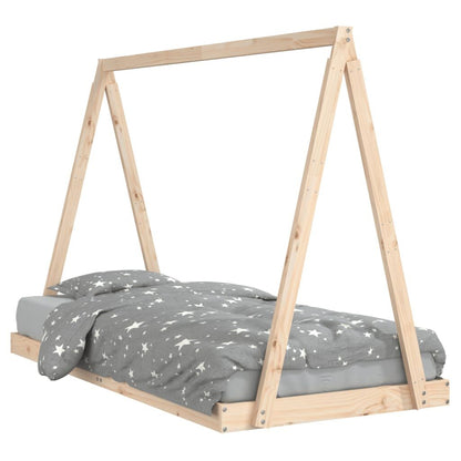 Vidaxl Estructura De Cama Infantil Madera Maciza De Pino 90x190 Cm_0