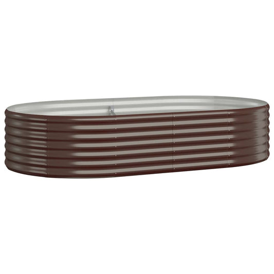 Jardinera Arriate Acero Galvanizado Marrón 175x100x36cm_0