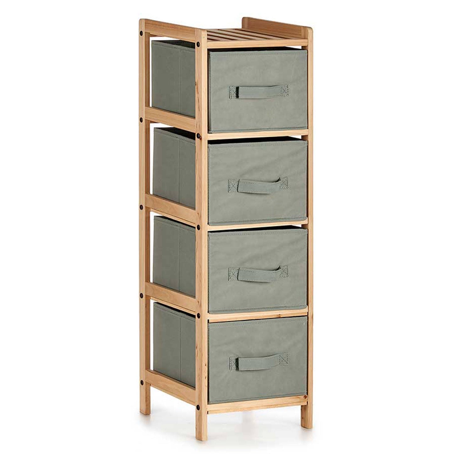 Mueble 4 Cajones Gris Oscuro - Colección Kipit_0