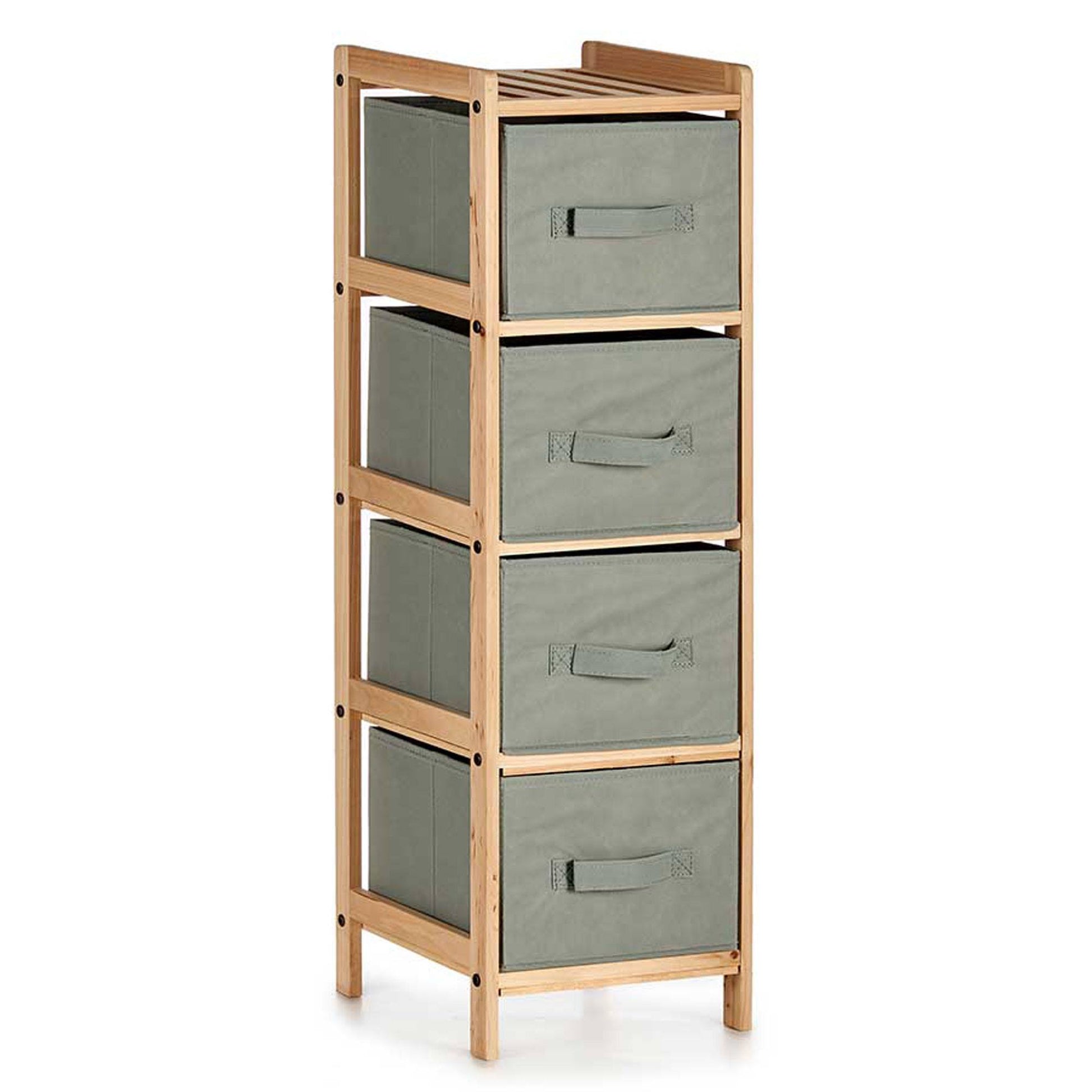 Mueble 4 Cajones Gris Oscuro - Colección Kipit_0