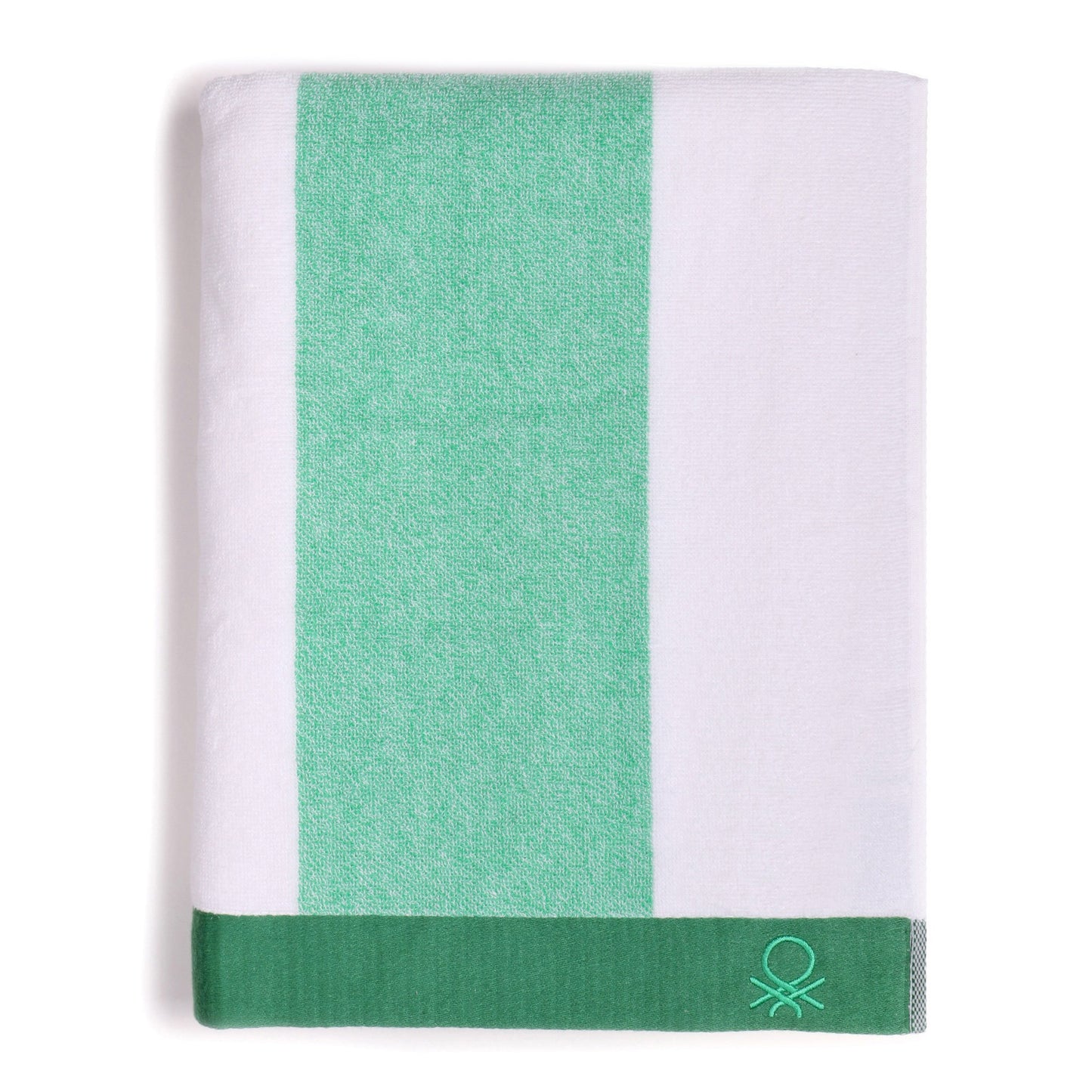 Set 2 Toalla De Playa 90x160cm 450gsm Terry 100%algodon Verde Casa Benetton