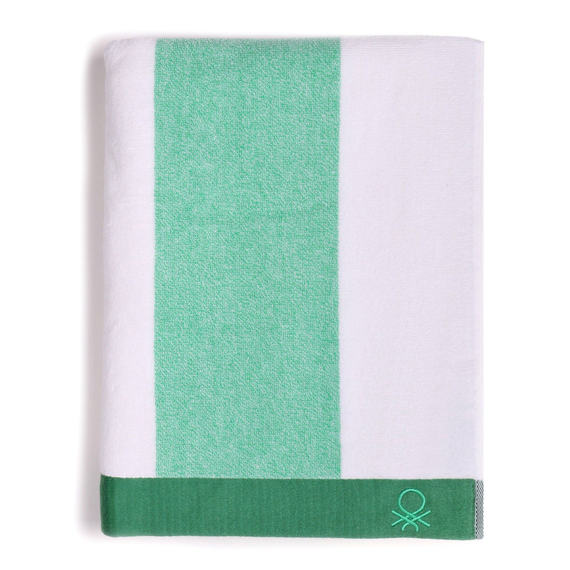 Set 2 Toalla De Playa 90x160cm 450gsm Terry 100%algodon Verde Casa Benetton_4