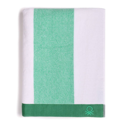 Set 2 Toalla De Playa 90x160cm 450gsm Terry 100%algodon Verde Casa Benetton_4