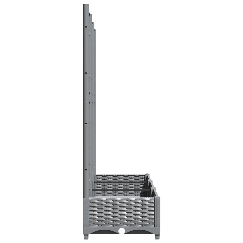 Macetero De Jardín Gris Claro 120 X 40 X 121,5 Cm_4