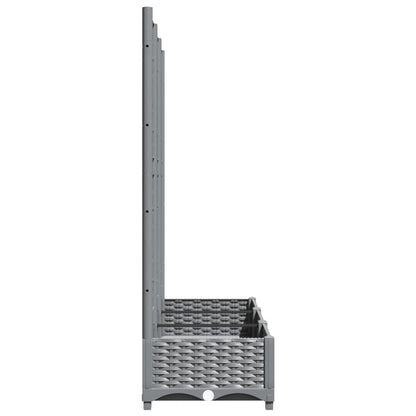 Macetero De Jardín Gris Claro 120 X 40 X 121,5 Cm_4