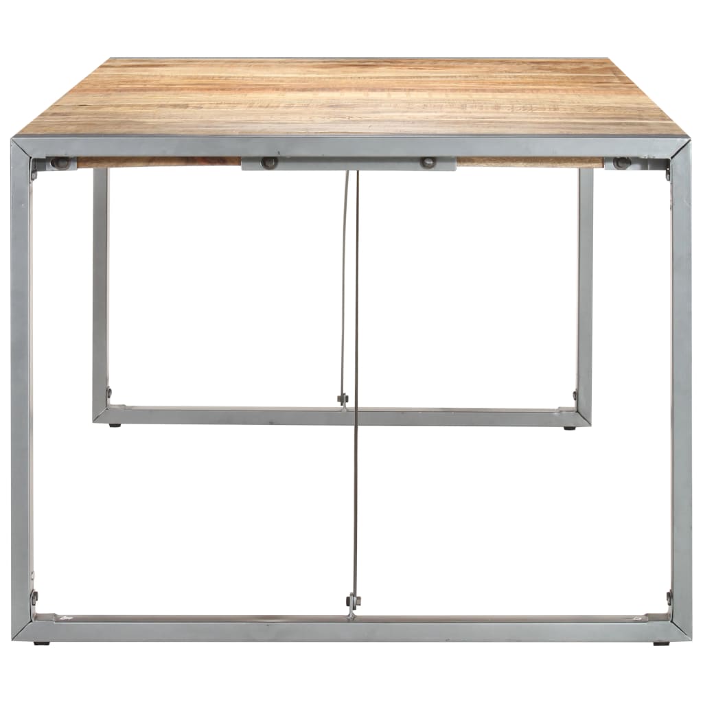 Mesa De Comedor Madera Maciza De Mango Rugosa 220x100x75 Cm_1