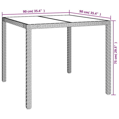 Vidaxl Set Comedor De Jardín 5 Piezas Con Cojines Ratán Sintético Gris_2