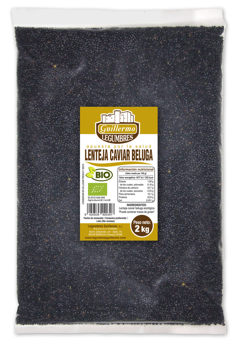 Lenteja Beluga Caviar Bio - 2 Kg, Bolsa_0