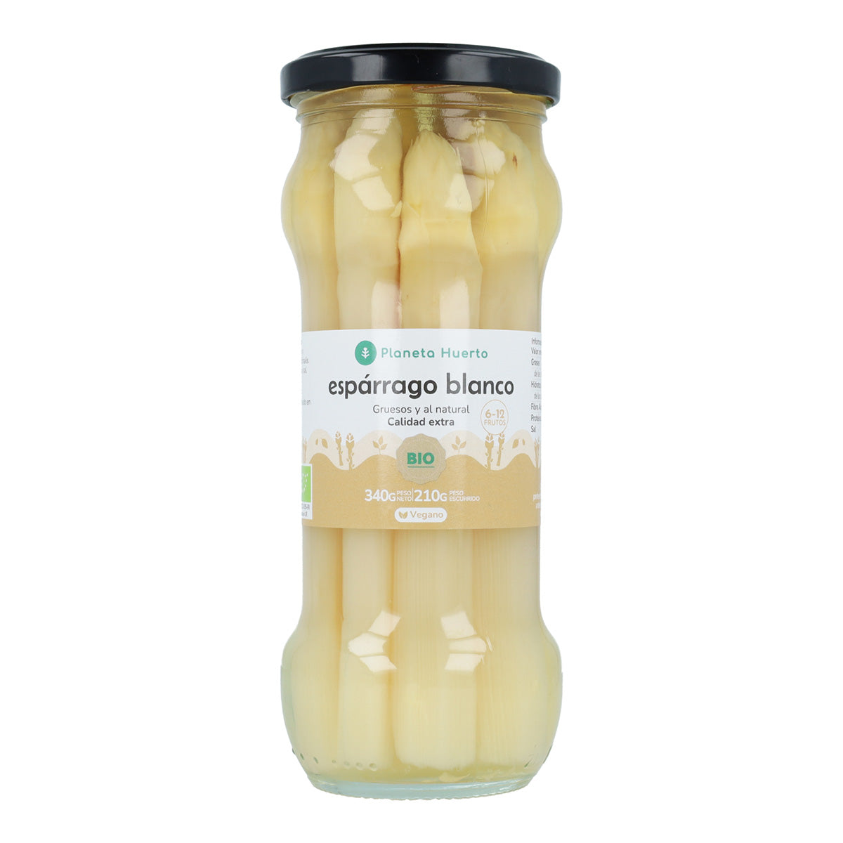 Espargos brancos grossos ECO Planeta Huerto 340 g