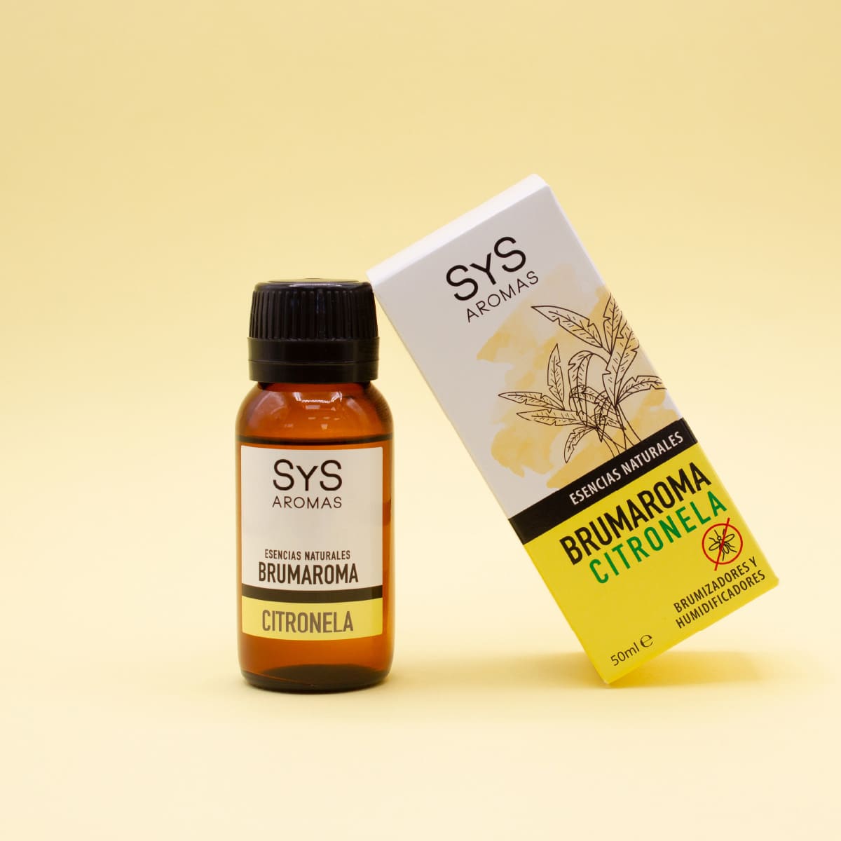 Brumaroma Citronela 50 Ml | Esencia Hidrosoluble Antimosquitos | Aroma Natural Cítrico | Difusor Y Humidificador Sys_1