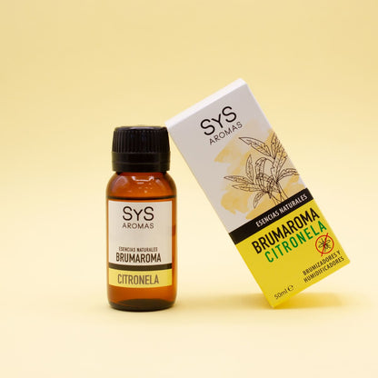 Brumaroma Citronela 50 Ml | Esencia Hidrosoluble Antimosquitos | Aroma Natural Cítrico | Difusor Y Humidificador Sys_1