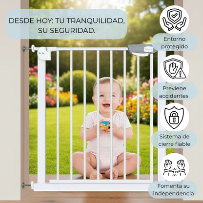 Extensión De 10 Cm Para Valla De Seguridad Infantil Y Para Mascotas, Blanco Bathby_2