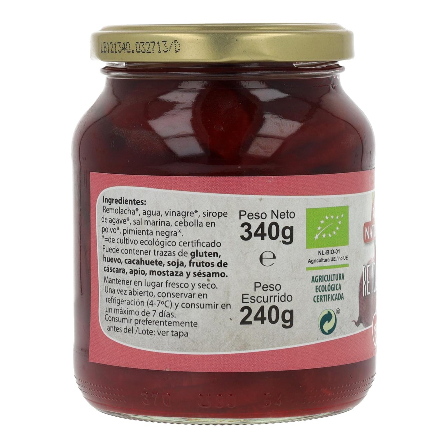 Beterraba, 340g. Natursoy