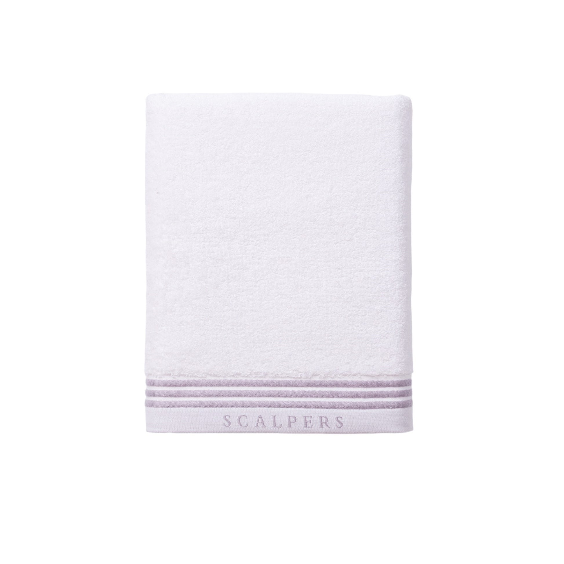 Toalla De Manos 50x100cm 100% Algodón Blanco 550gsm Con Rayas Scalpers Home_0