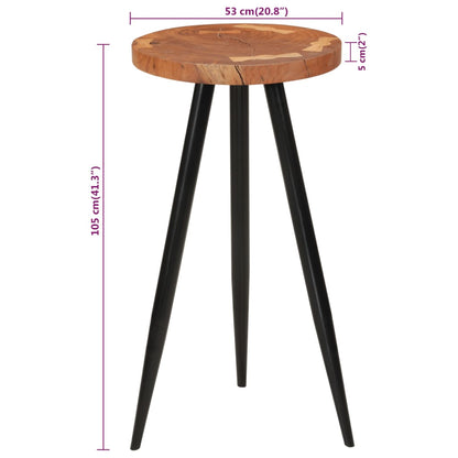 Mesa Alta De Troncos Madera Maciza De Acacia Ø53x105 Cm_4